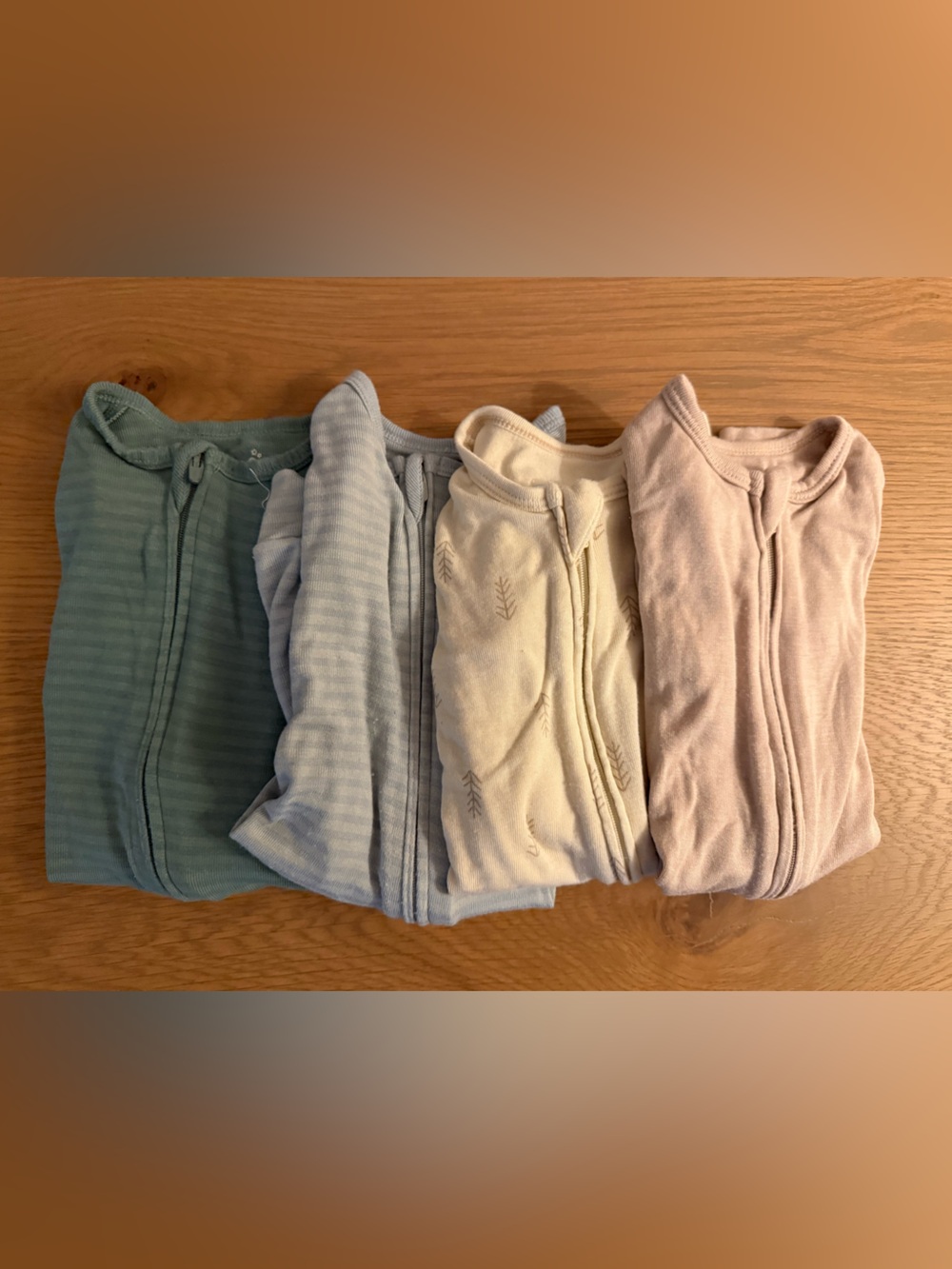 Cloud Island 4 Pack Zip-Up Onesie Bundle